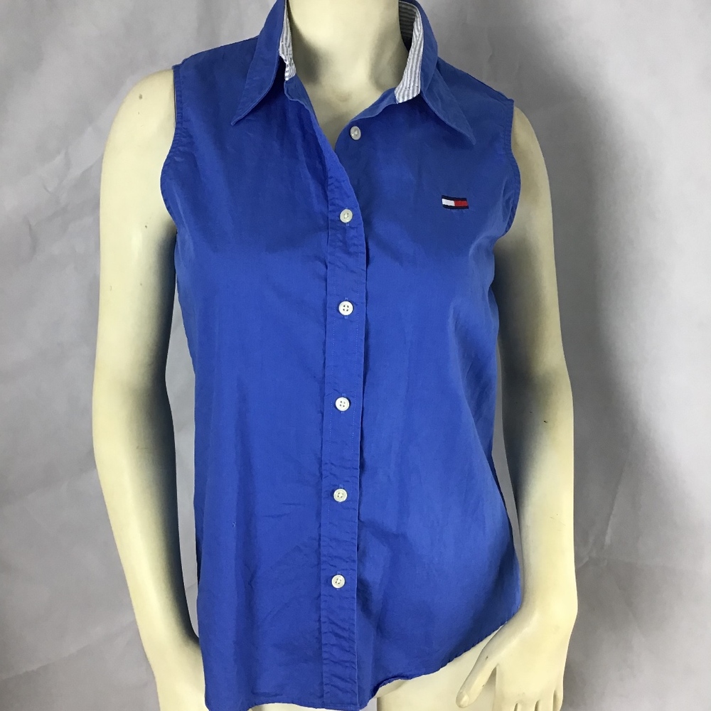 Tommy Hilfiger Womens Size 8 Sleeveless Button (Z6